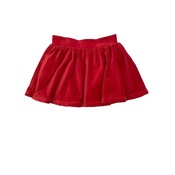 Lulu Bebe Red Velvet Skirt