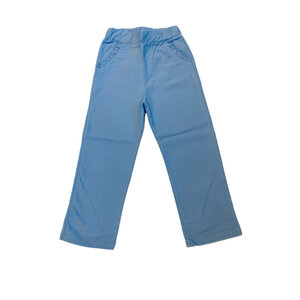 Luigi Sky Blue Ruffle Pocket Corduroy Pants