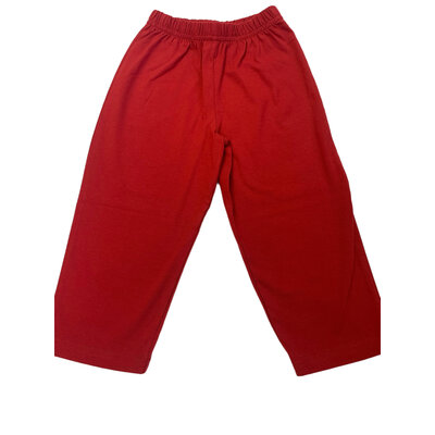 Luigi Deep Red Jersey Straight Pant