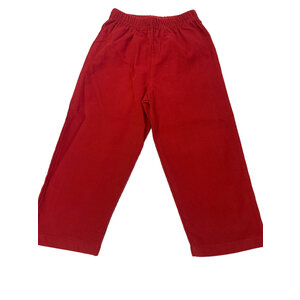 Luigi Deep Red Corduroy Pants