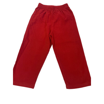 Luigi Deep Red Corduroy Pants