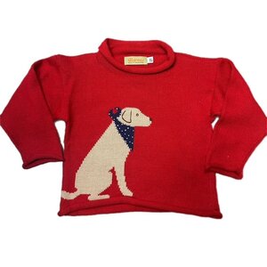 Luigi Boys Lab Sitting Sweater - Deep Red