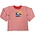 Boys LS Stripe T-Shirt Retro - Coral/White
