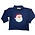 Boys Santa Face Dark Royal Sweater