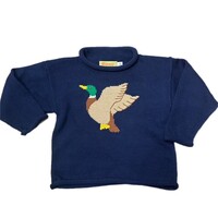 Luigi Boys Sweater Mallard Flying Dark Royal