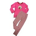 Gingerbread House LS Shirt  - Hot Pink Deep Red