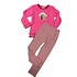 Gingerbread House LS Shirt  - Hot Pink Deep Red