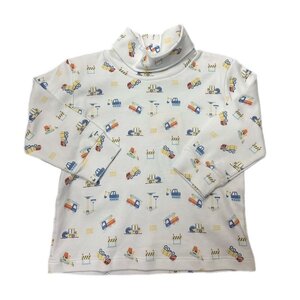 Luigi Printed Turtleneck - Construction Print