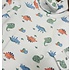 Luigi Printed Turtleneck Dino Print - White