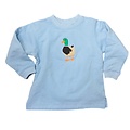 Luigi Sweatshirt Stitching Mallard - Sky Blue