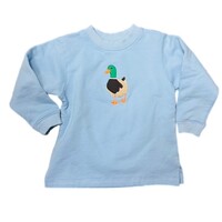 Luigi Sweatshirt Stitching Mallard - Sky Blue