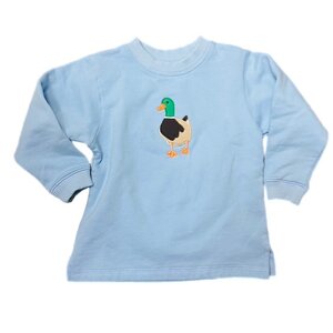 Luigi Sweatshirt Stitching Mallard - Sky Blue