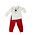 Boys Snowman  w/ Solid Deep Red Pants