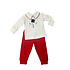 Boys Snowman  w/ Solid Deep Red Pants
