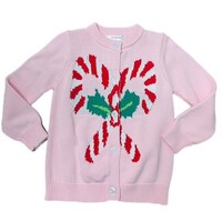 Lulu Bebe Candy Cane Knit Sweater