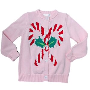 Lulu Bebe Candy Cane Knit Sweater