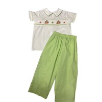 Lulu Bebe Turkey Smocked Boy Pant Set
