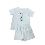 Baby Loren Spooky Pima Applique Boy Short Set