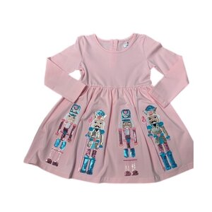 Lulu Bebe Nutcracker Sequin Lt. Pink Dress