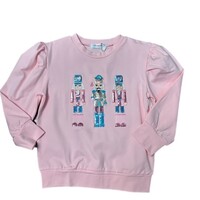 Lulu Bebe Nutcracker Sequin Pink Puff LS Shirt