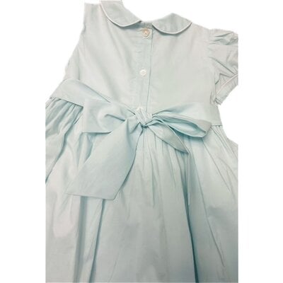 Lulu Bebe Lt Blue Reindeer Smoked Bodice Dress