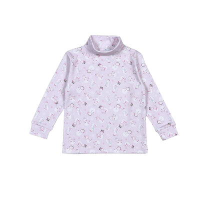 Baby Loren Pink Polar Pals Pima Turtleneck