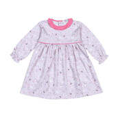 Baby Loren Pink Polar Pals Pima Dress