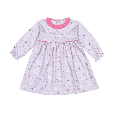 Baby Loren Pink Polar Pals Pima Dress