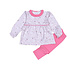 Baby Loren Pink Polar Pals Pima Pant Set
