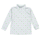 Baby Loren Holly Night Pink Pima Turtleneck