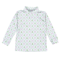 Baby Loren Holly Night Pink Pima Turtleneck