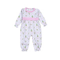 Baby Loren Nutcrackers Pink Pima Romper