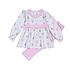 Baby Loren Nutcrackers Pink Pima Pant Set