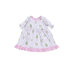 Baby Loren Nutcrackers Pink Pima Doll Morning Gown