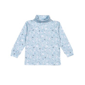 Baby Loren Blue Polar Pals Pima Turtleneck