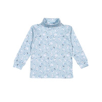 Baby Loren Blue Polar Pals Pima Turtleneck