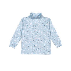 Baby Loren Blue Polar Pals Pima Turtleneck