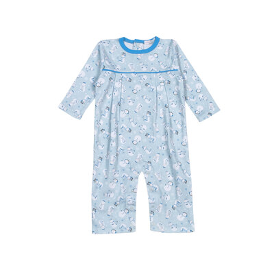 Baby Loren Blue Polar Pals Pima Romper