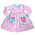Squiggles Pink & Turquoise Heart Pocket Dress