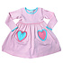 Squiggles Pink & Turquoise Heart Pocket Dress