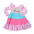 Squiggles Sugarplum House Tiered Dress