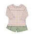 The Oaks Apparel Harvest Fields Plaid Benjamin  LS Short Set