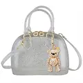 Carrying Kind Cate Crystal Silver Sparkle: Teddy