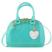 Carriage Boutiques Cate Aqua Sparkle Silver Heart