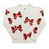 Belle Cher Red Bows Cream Sweater