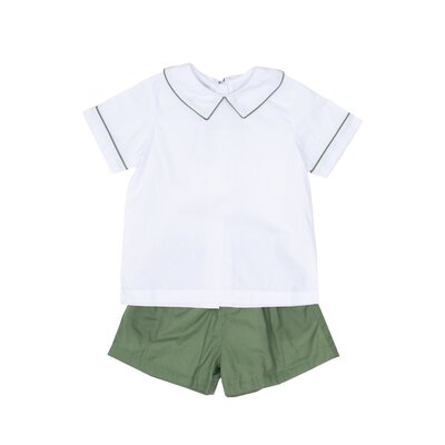 The Oaks Apparel Briarwood Green John Short Set