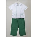 Green Corduroy Charles 2PC Set