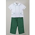 Charming Little One Green Corduroy Charles 2PC Set