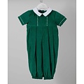 Charming Little One Green Corduroy Charles Romper