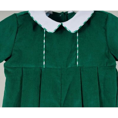 Green Corduroy Charles Romper
